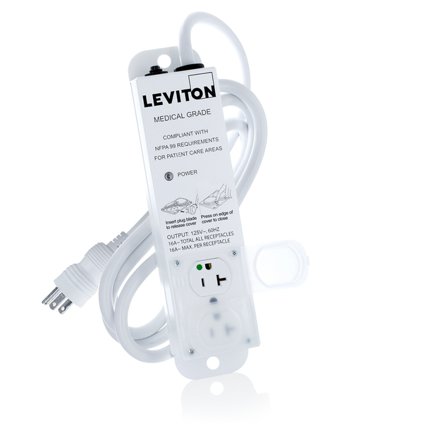 Leviton SURGE SUPPRESSERS MED 20A 2 REC 7 FT 5302M-2N7